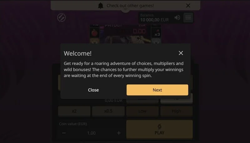 Lion Zama Fruits Bonus Spins – aktivna sesija s klasičnim voćnim simbolima i 777